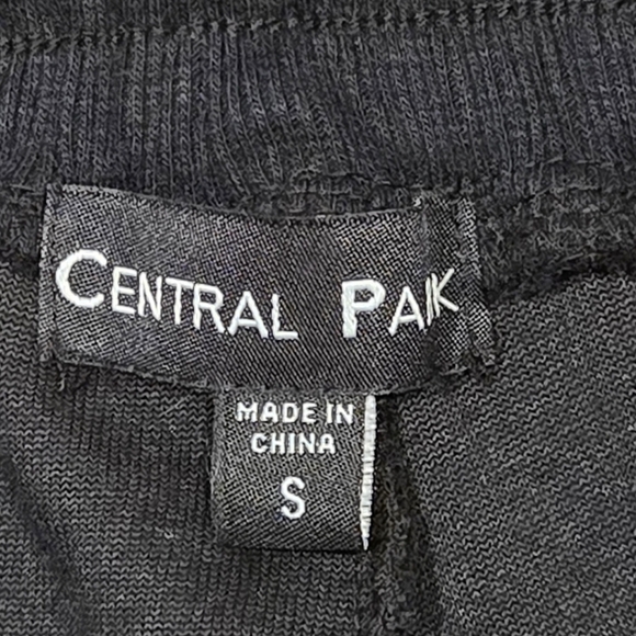 NWT Central Park Black Velour Joggers - Picture 4 of 6